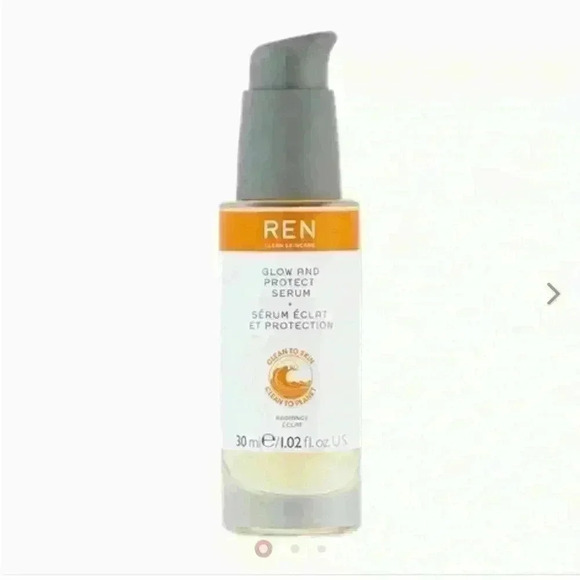 NWT Ren Clean Skincare Glow and Protect Serum Full Size 1.02 oz New in Box - Picture 4 of 8